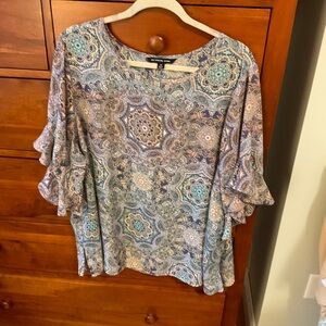 Zac & Rachel Multicolor Patterned Blouse